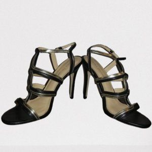 Ivanka Trump Black/Gold Ithazen Sandal 9M